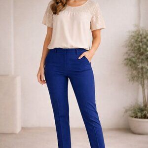 Women's Blue Cropped Pants